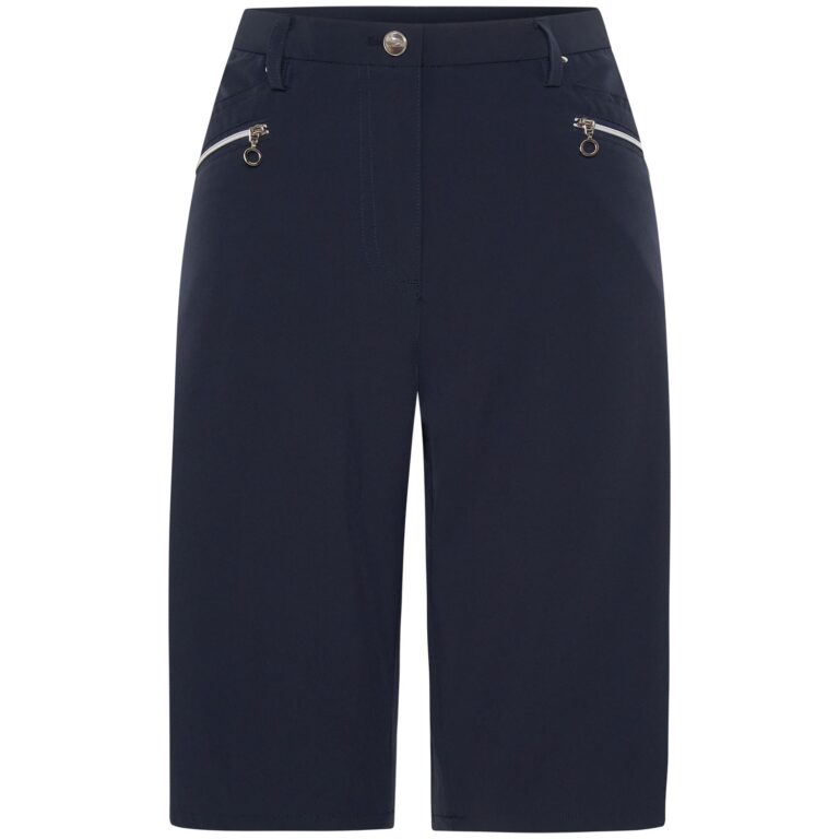 Ladies Sporte Leisure French Navy Tech Shorts Lawn Bowls 2U