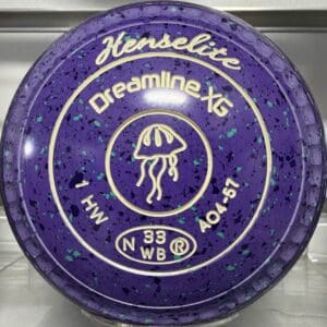 HENSELITE DREAMLINE XG SIZE 1 GRIPPED GRAPEVINE SLICE LAWN BOWLS