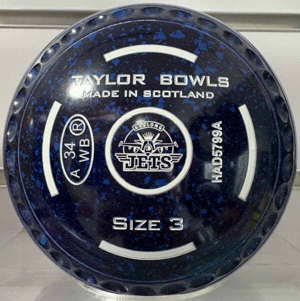 TAYLOR REDLINE SR SIZE 3 GRIPPED LAWN BOWLS - Image 2