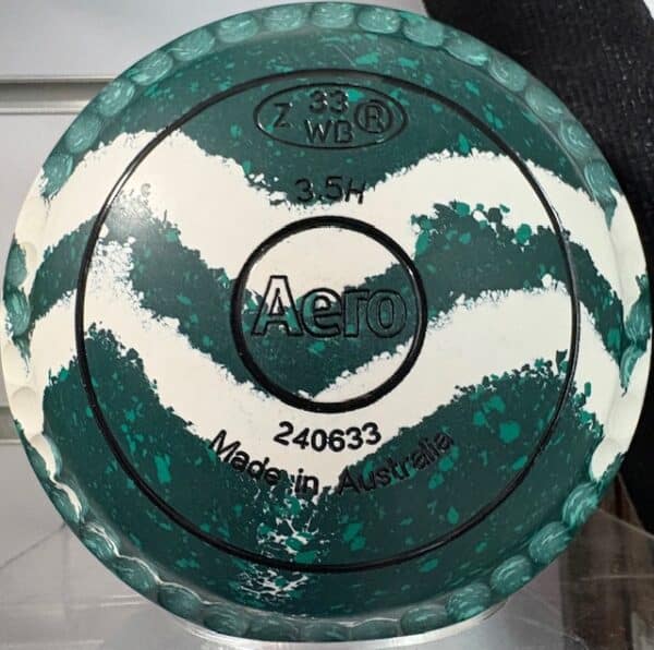 AERO OPTIMA SIZE 3.5 SWIRL ENHANCED GRIP LAWN BOWLS - Image 2