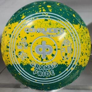 DRAKES PRIDE CONQUEST SIZE 2 TRI COLOR GRIPPED LAWN BOWLS