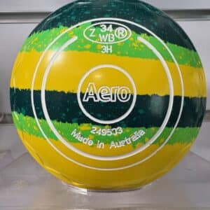 AERO DYNAMIC SIZE 3 RAINBOW Z SCOOP LAWN BOWLS