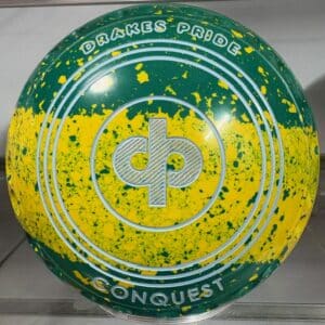 DRAKES PRIDE CONQUEST SIZE 2 TRI COLOR GRIPPED LAWN BOWLS