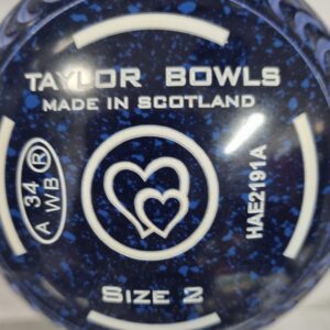 TAYLOR REDLINE SR SIZE 2 GRIPPED LAWN BOWLS