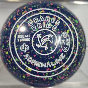 DRAKES PRIDE ADRENALINE SIZE 4 LAWN BOWLS